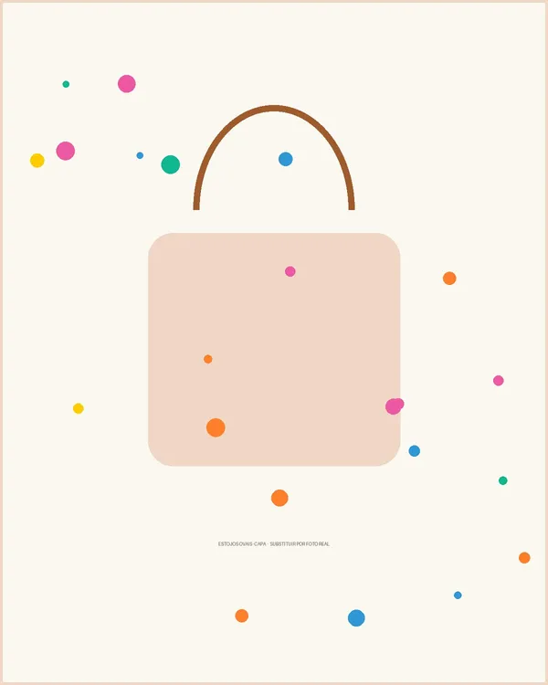 Bolsa do curso Estojos Ovais, peça pronta