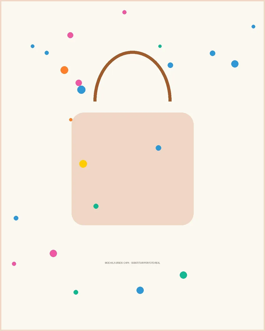 Mochila M-03 — versão Ursos — peça pronta